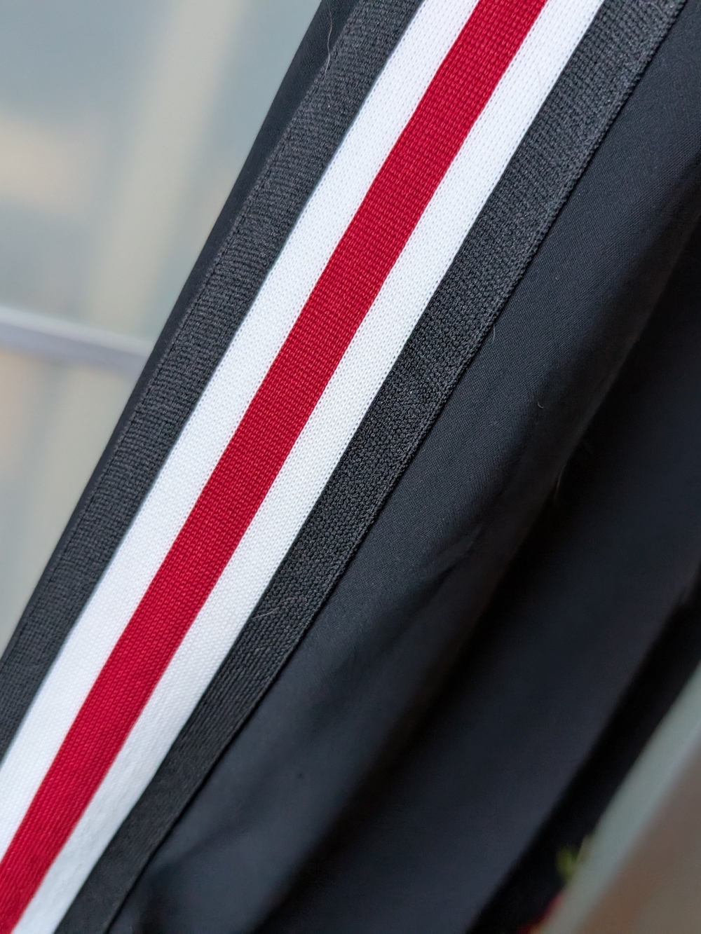 Ted Baker Madlyne Trousers Slim Fit Crop Track Stripe Embroidered Black - Picture 3 of 12